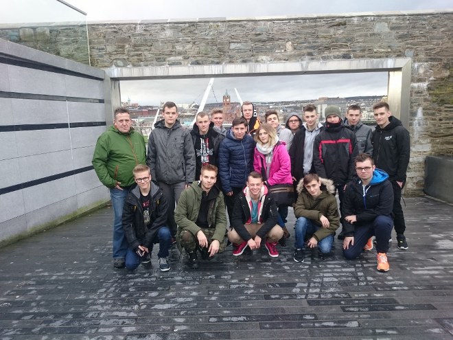 Uczniowie ZST pojechali do Irlandii Północnej i stworzyli aplikację pomagającą bezrobotnym, Materiały prasowe ZST Wodzisław Śląski